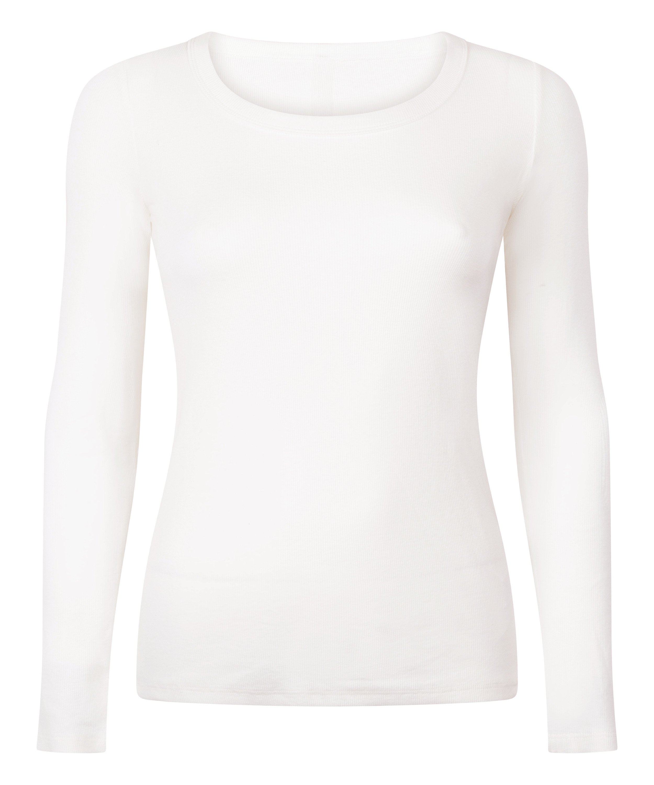 Top de pyjama Coton, Blanc, main