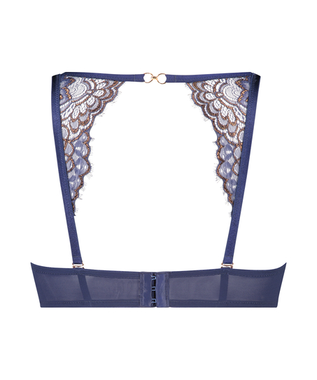 Soutien-gorge sans bretelles rembourré à armatures Rya, Bleu