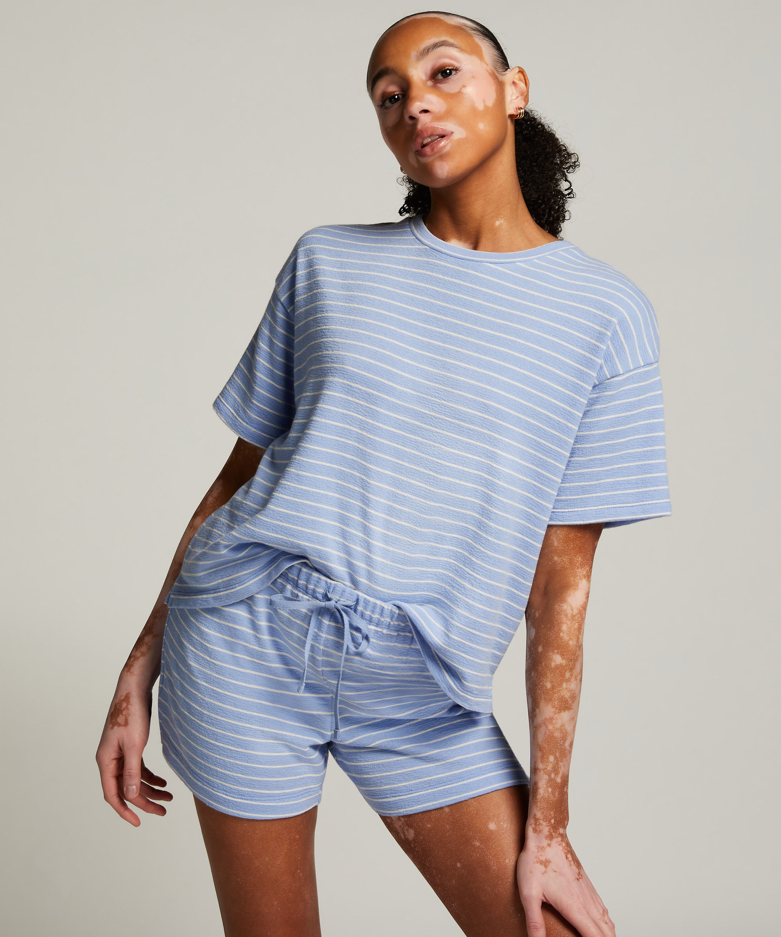 Short Coton, Bleu Short Coton, Bleu