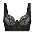 Soutien-gorge bustier non rembourré à armatures Hana, Noir
