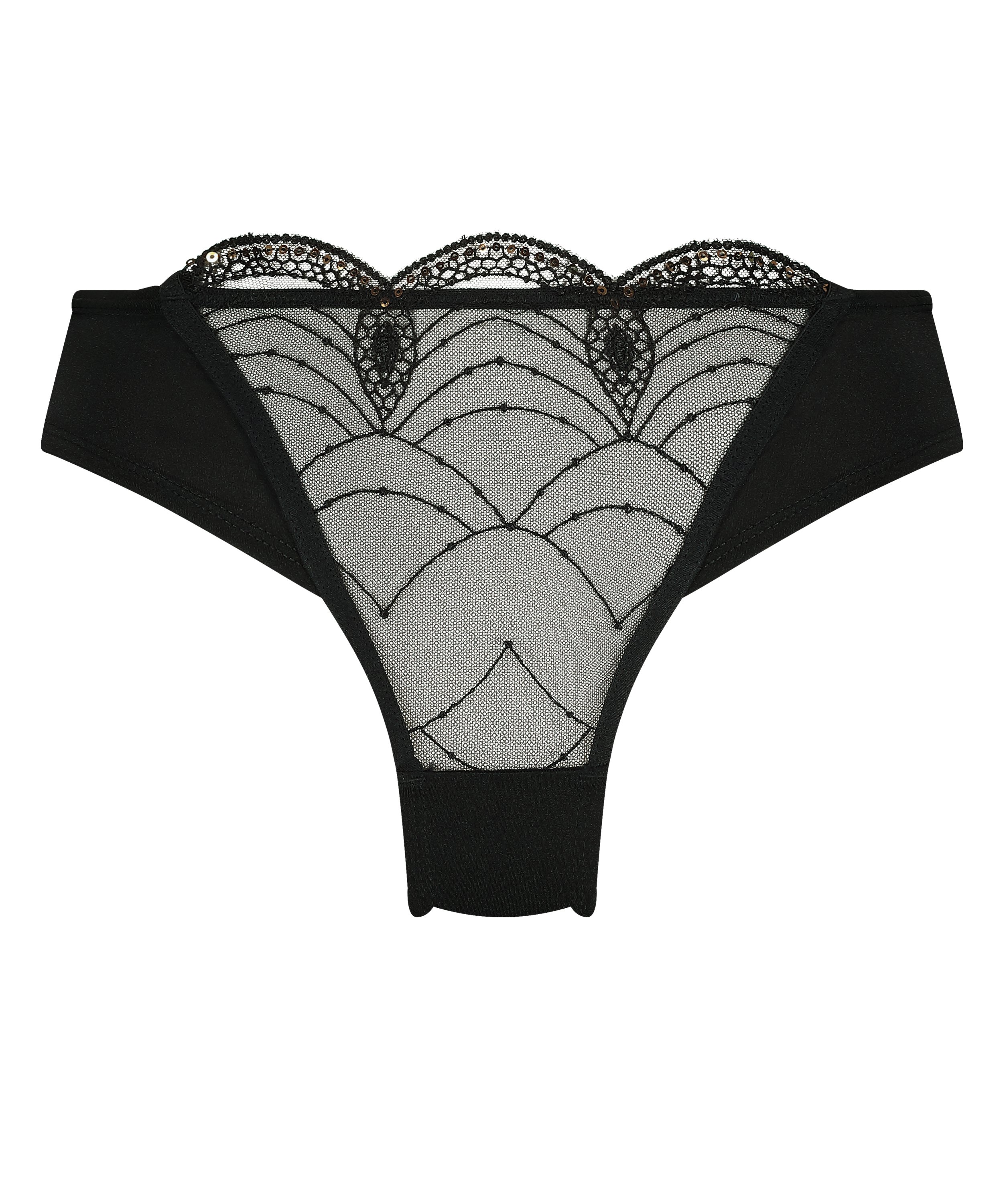 Slip brésilien Ruby, Noir, main