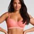 Soutien-gorge push-up à armatures Robijn, Rose