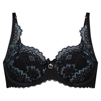 Soutien-gorge demi-bonnets pr&eacute;form&eacute;s Enchanted Doutzen, Noir