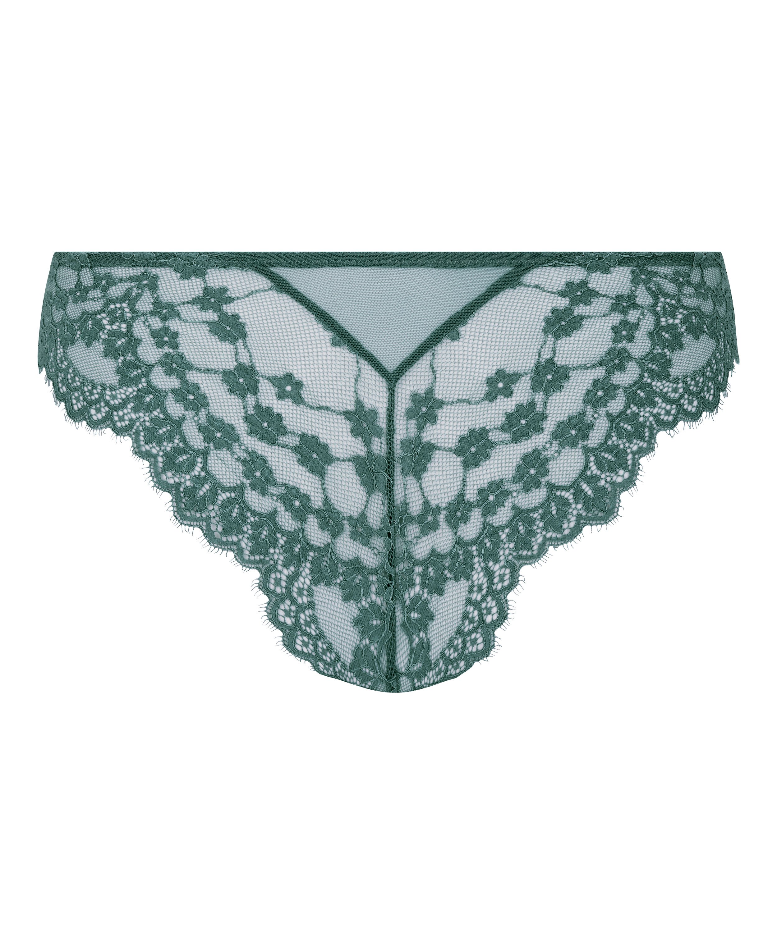 Slip brésilien Daisy, Bleu, main