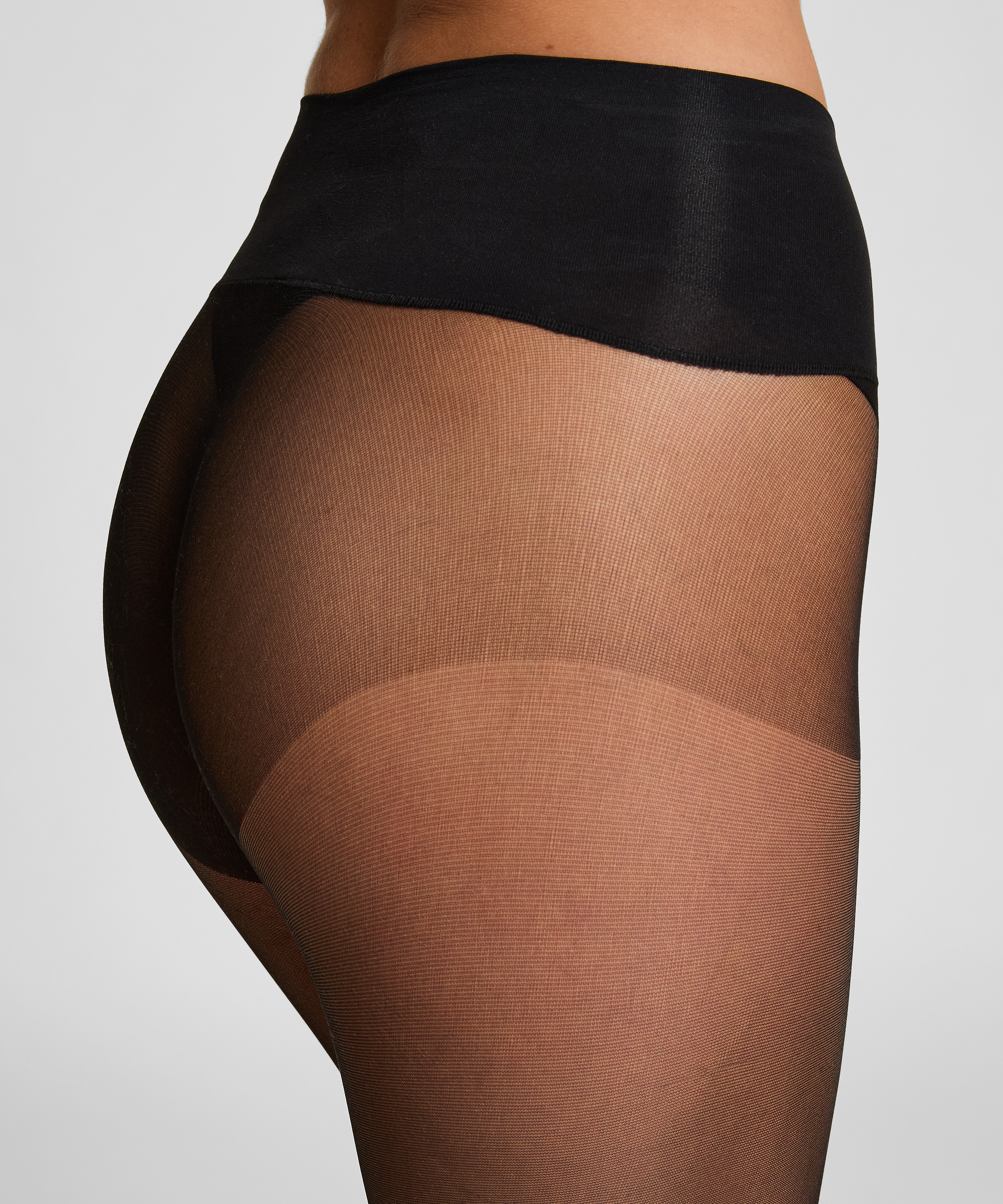 Collants 20 Deniers Toucher Velours, Noir, main