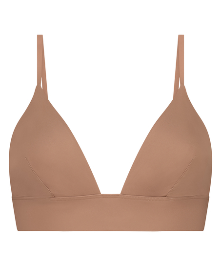 Triangle Brassière Smooth, Marron