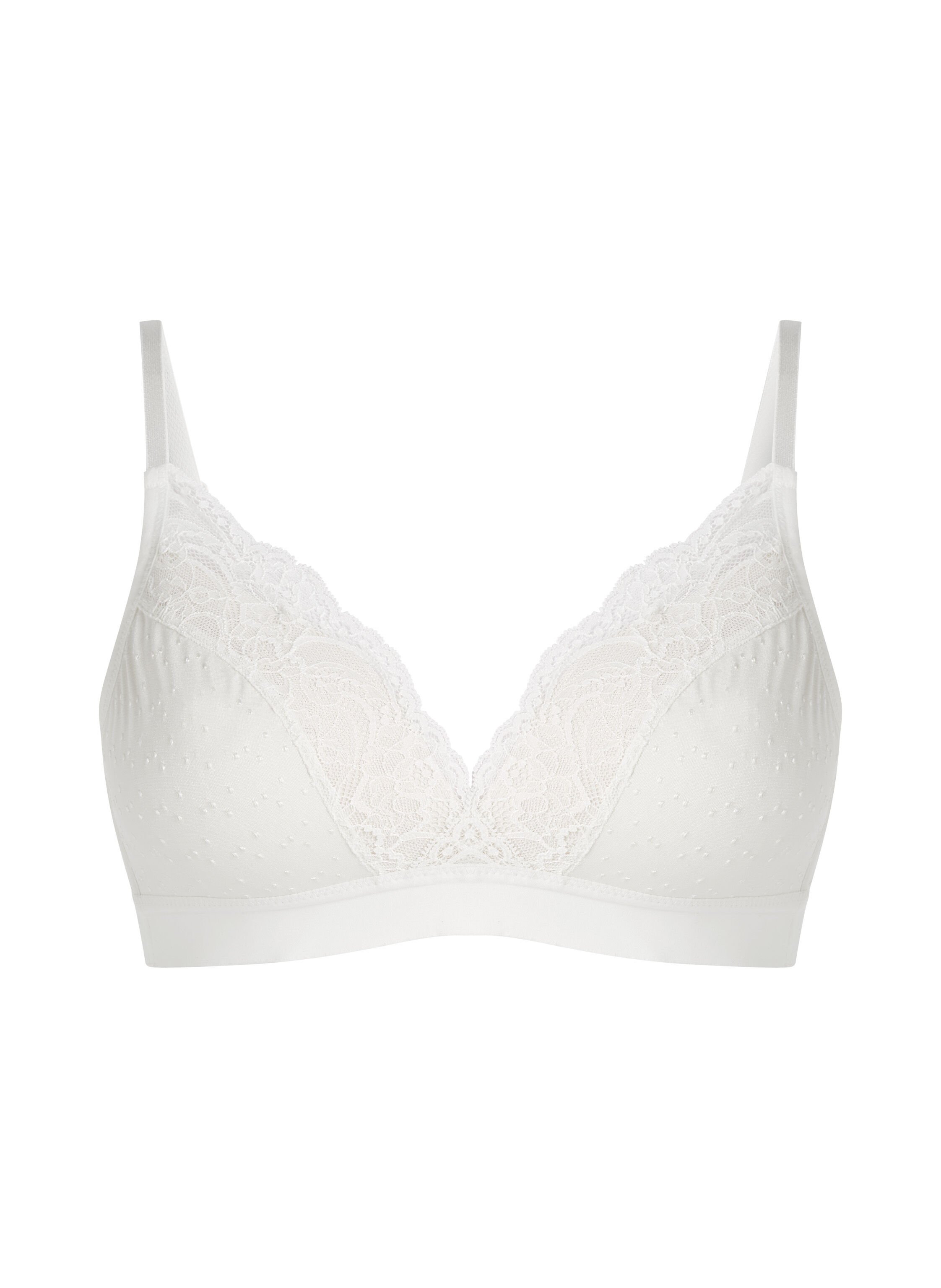 Soutien-gorge sans armatures pr&eacute;form&eacute; Sophie, Blanc