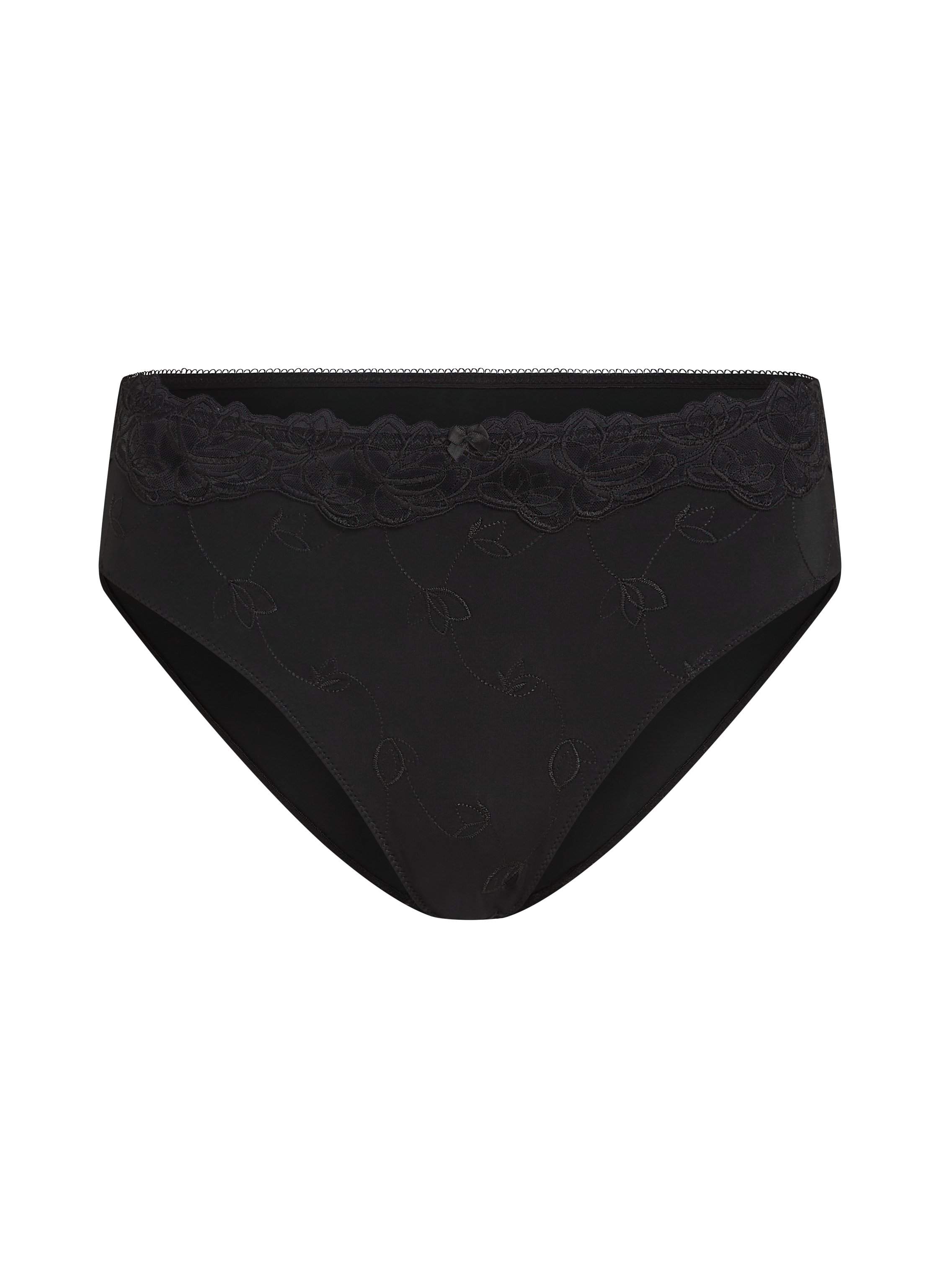 Slip taille haute Diva, Noir, main