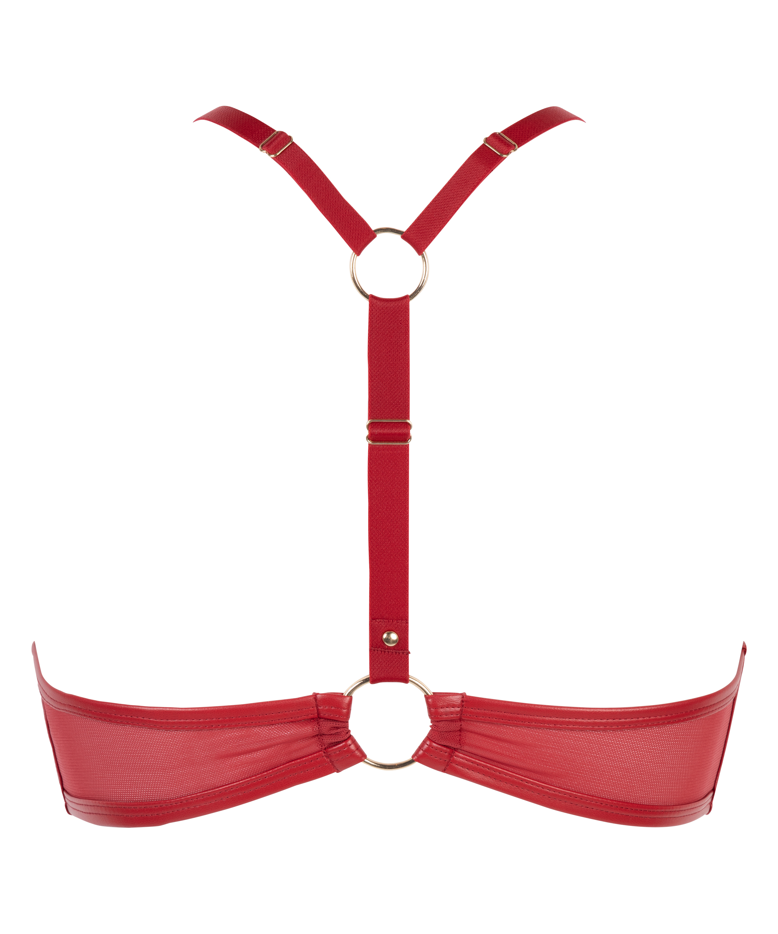 Soutien-gorge &agrave; armatures pr&eacute;form&eacute; push-up Faye, Rouge, main