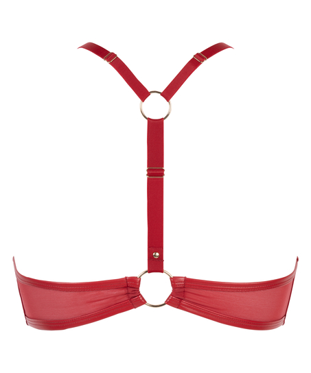 Soutien-gorge &agrave; armatures pr&eacute;form&eacute; push-up Faye, Rouge