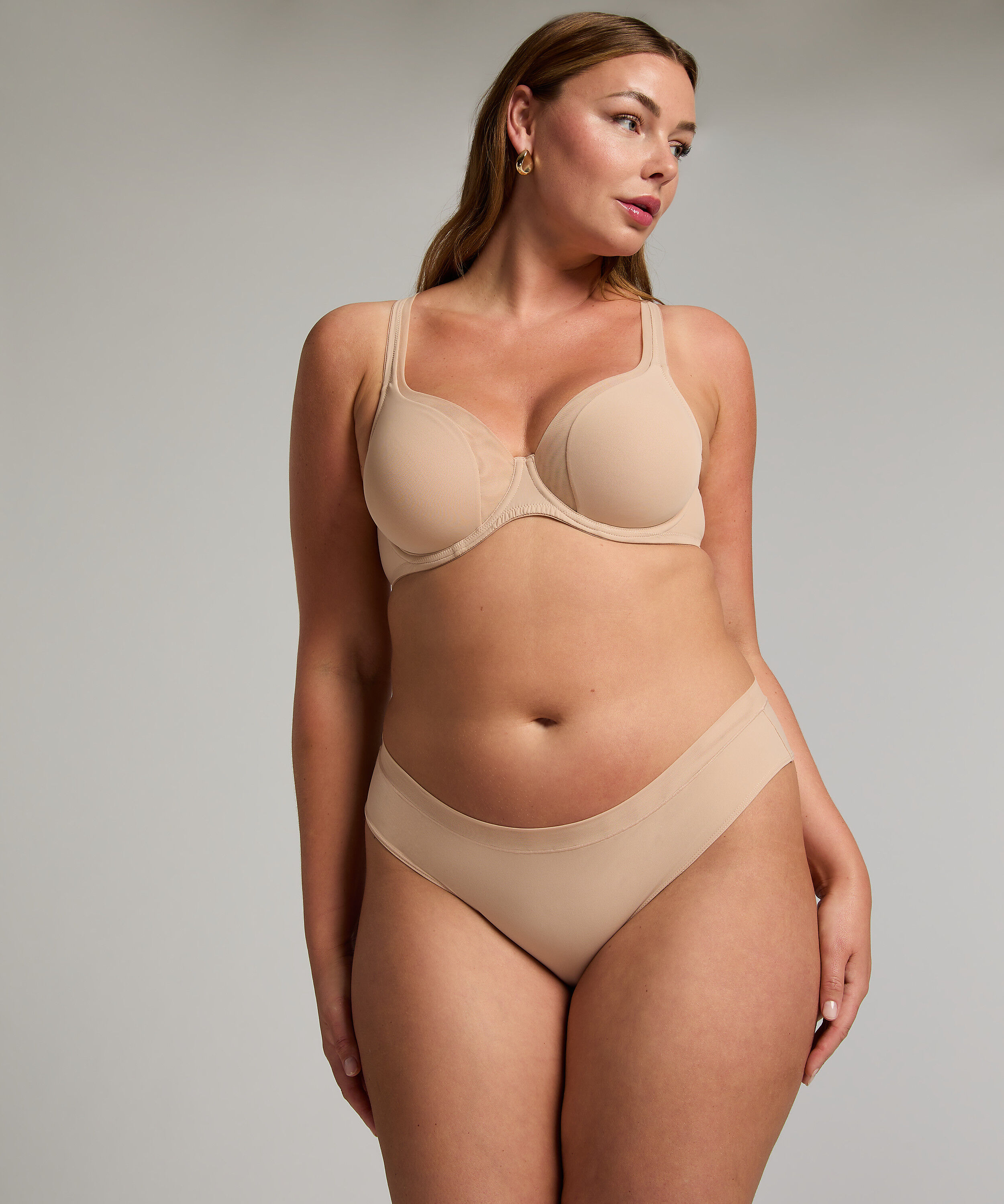 Slip brésilien Mesh, Beige Slip brésilien Mesh, Beige