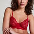 Soutien-gorge non-rembourr&eacute; &agrave; armatures Isabelle, Rouge