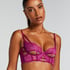 Soutien-gorge à armatures non-préformé longline Monet, Violet