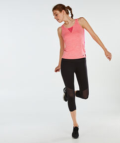 Legging corsaire taille haute niveau 2, Noir