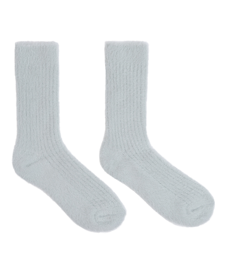 Chaussettes duveteuses Liv, Vert