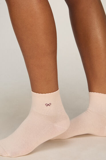 Hunkemöller Lot de 2 Paires de Chaussettes Mi-Hautes en Coton Rose Hunkemöller Lot de 2 Paires de Chaussettes Mi-Hautes en Coton Rose