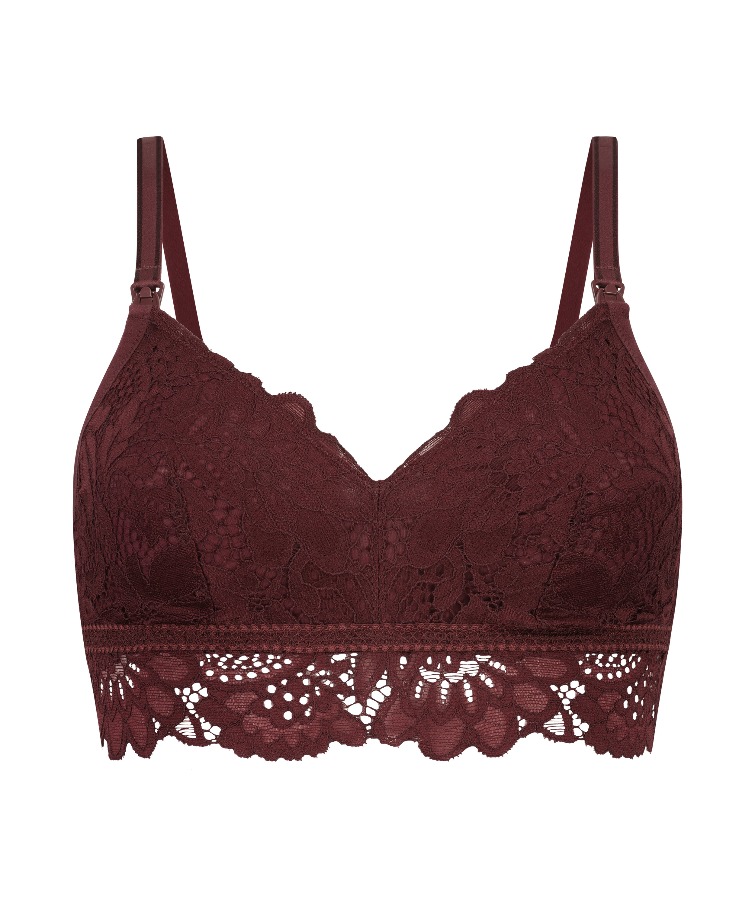 Soutien-gorge d’allaitement non-préformé sans armatures Shiloh, Rouge, main