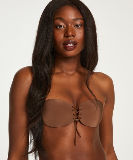 Soutien-gorge adhésif push-up, Marron