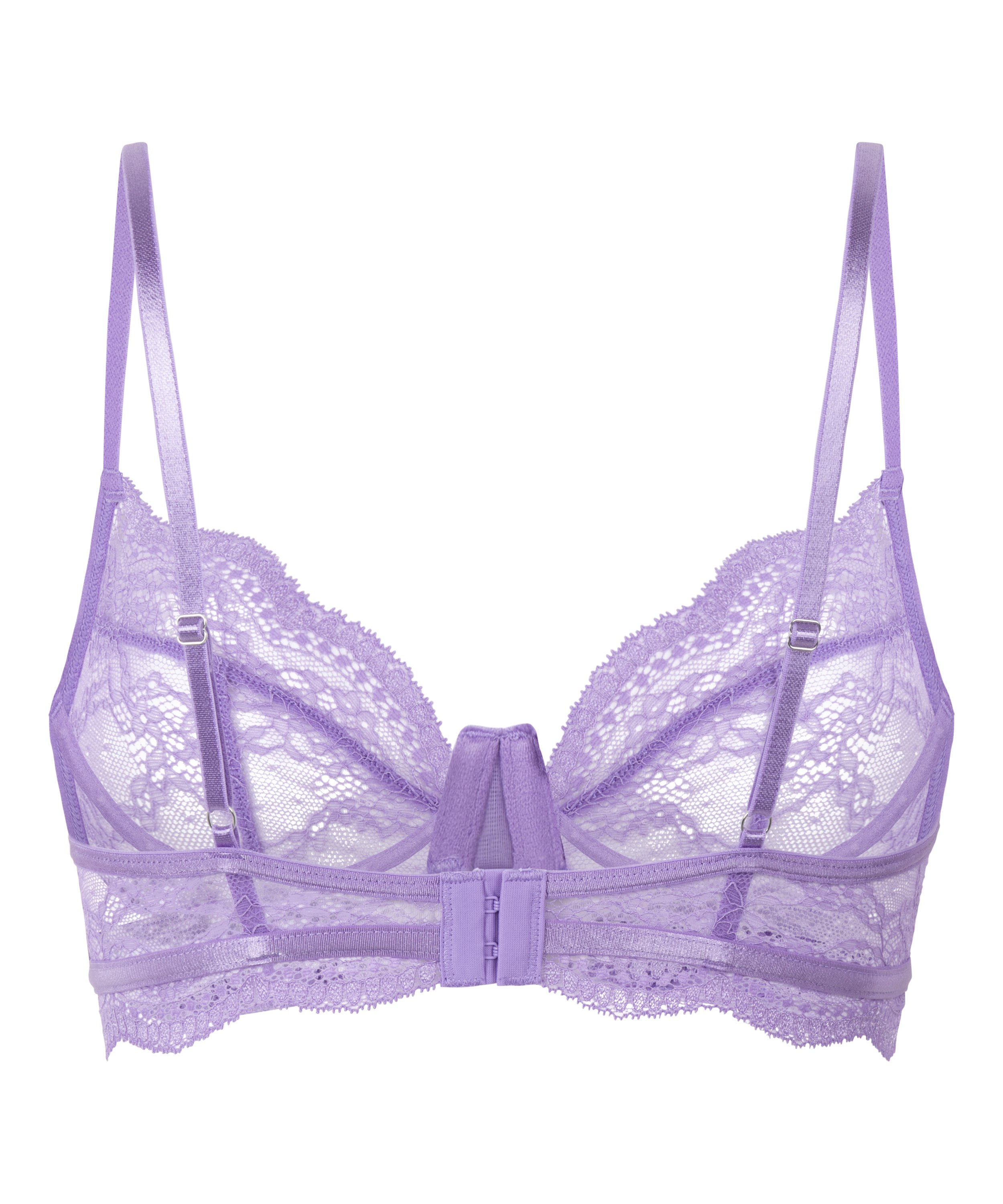 Soutien-gorge non-rembourr&eacute; &agrave; armatures Isabelle, Violet, main