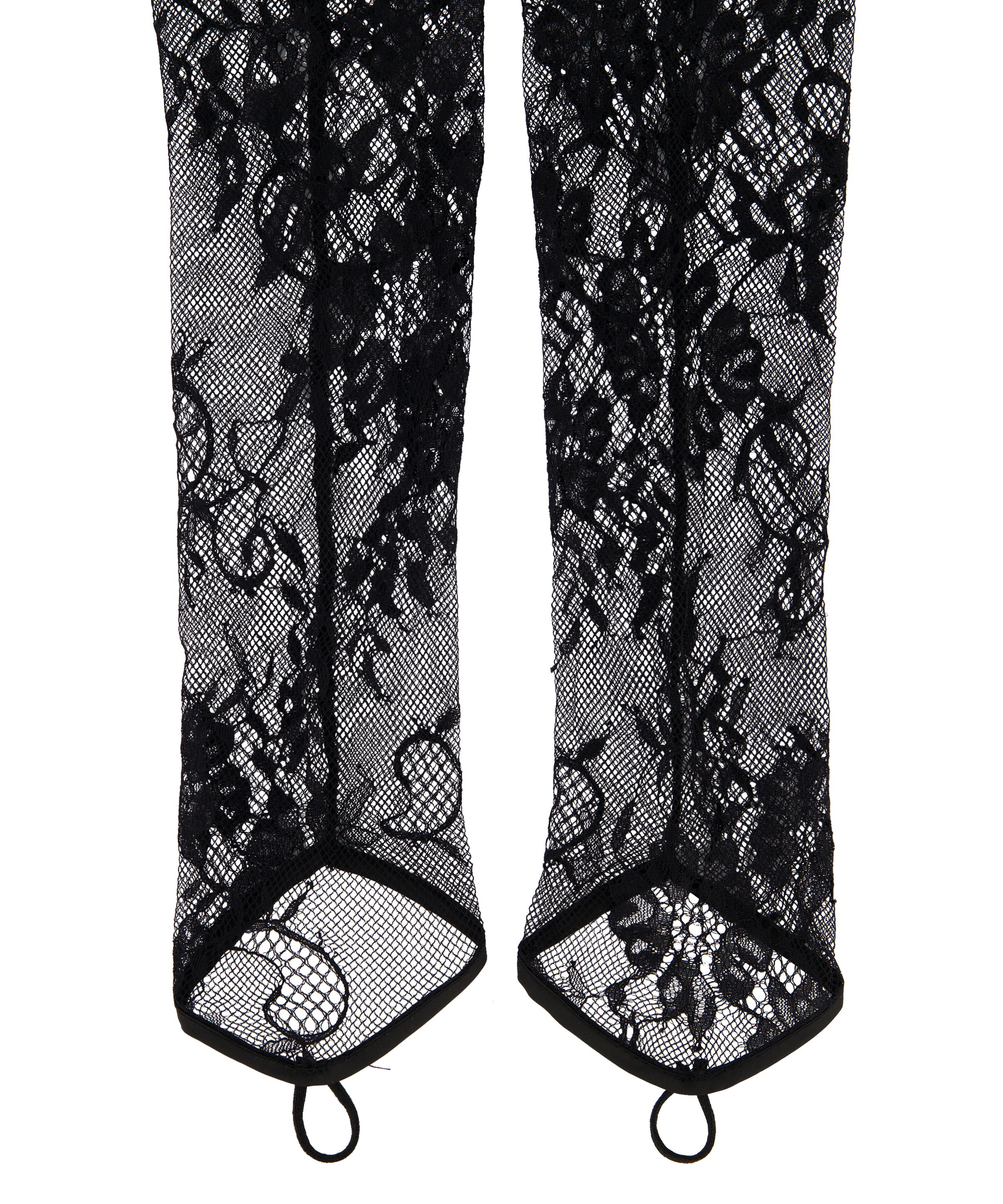 Gants en dentelle, Noir, main