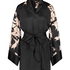 Kimono Satin Bloom, Noir