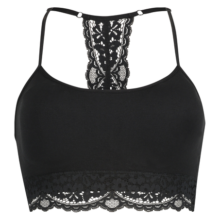 Brassière sans couture Marine, Noir