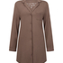 Robe-chemise à manches longues en jersey Essential, Marron