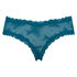 Slip br&eacute;silien V-shape Floral Mesh, Bleu