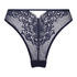 Slip brésilien échancré Clara, Bleu