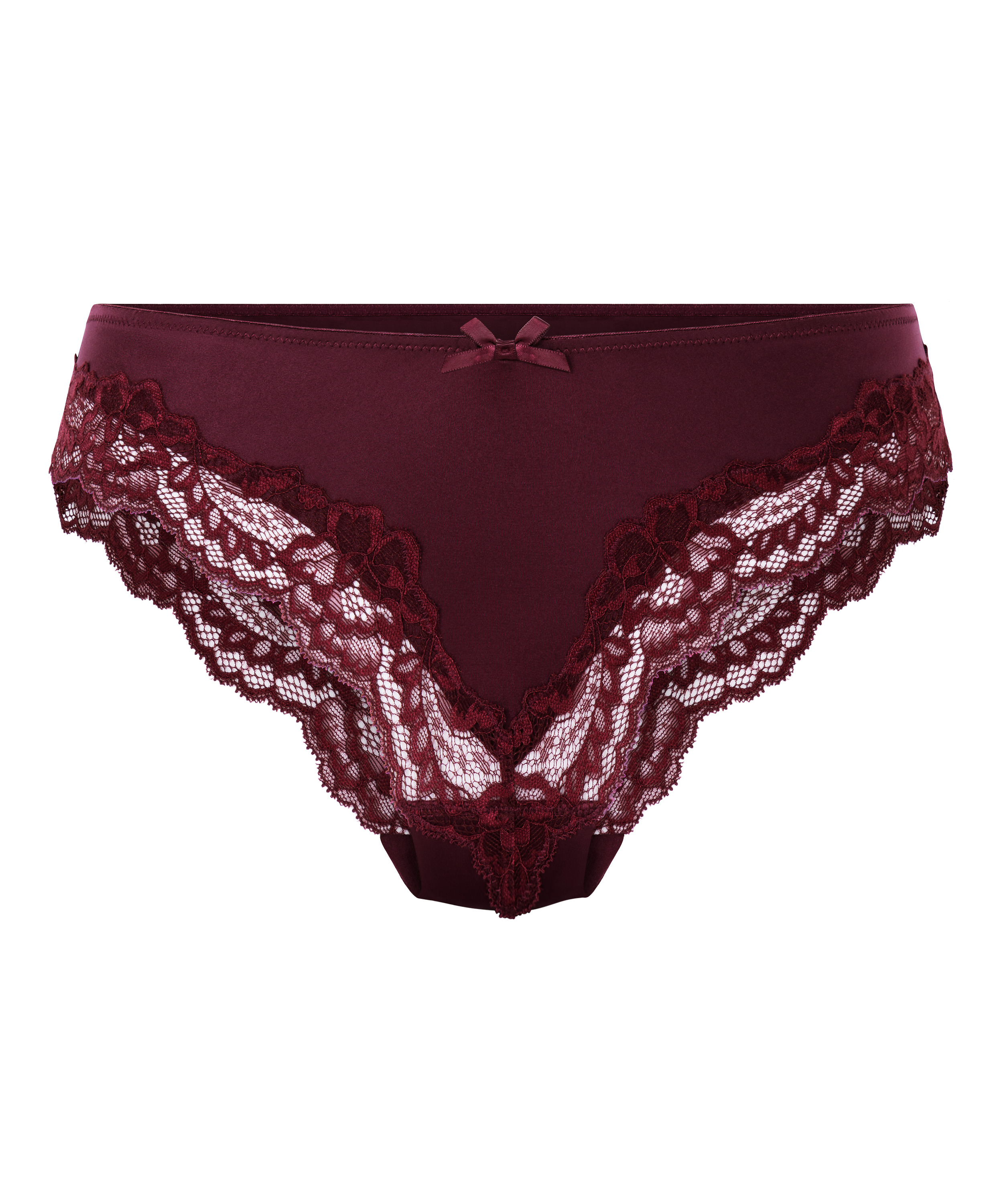 Slip brésilien Lace & Shine, Violet, main