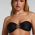 Haut de bikini Bandeau Yucatan, Noir