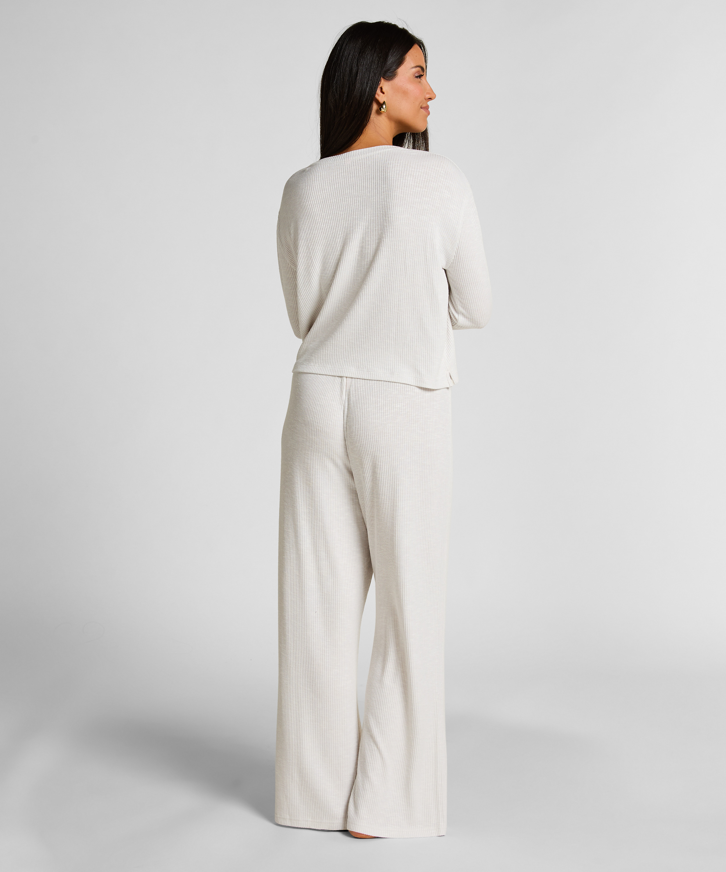 Pantalon de pyjama Pointelle, Beige, main