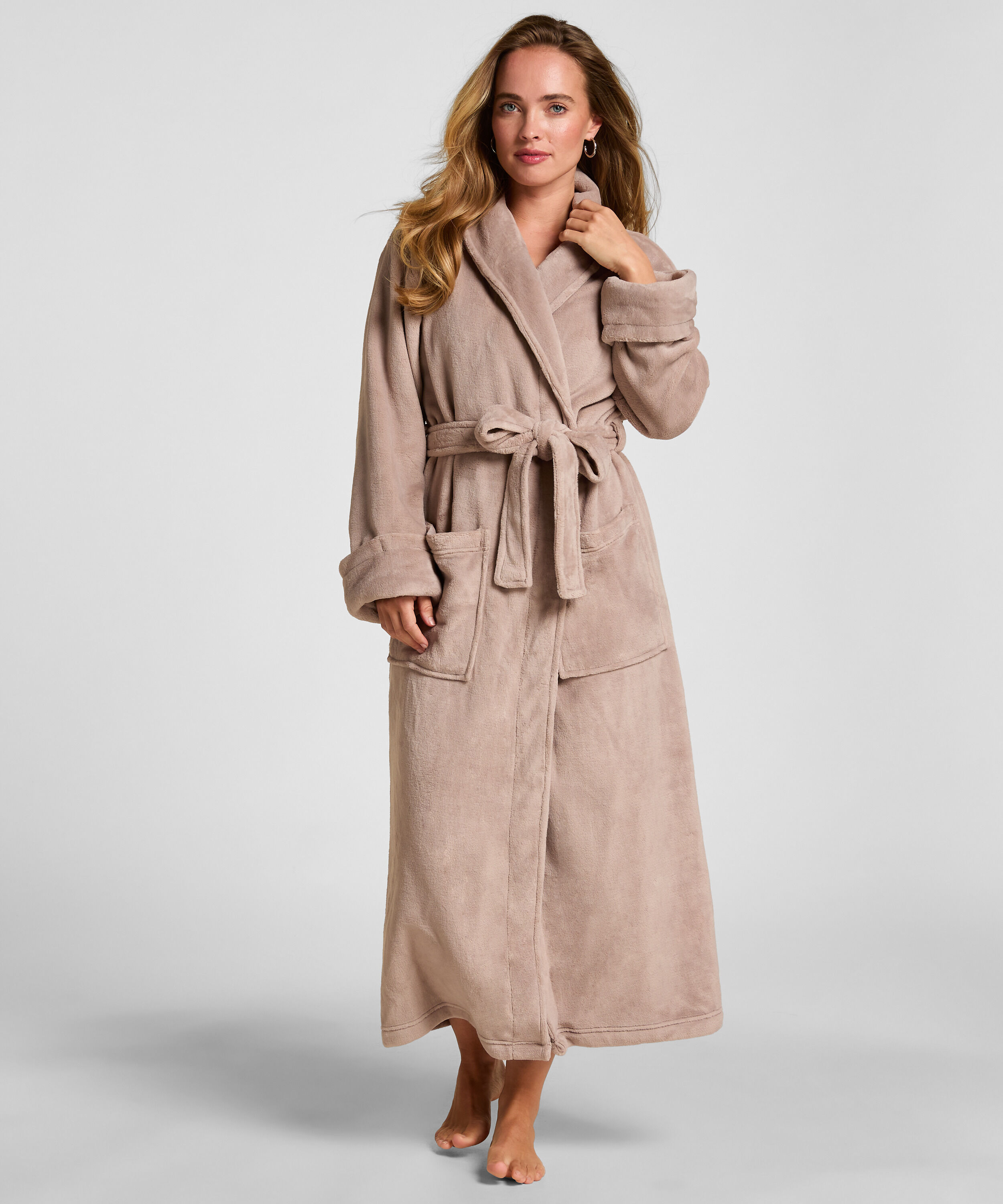 Peignoir en polaire douce