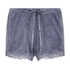 Short velours dentelle, Gris