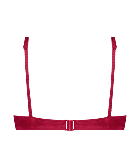 Haut de bikini à armatures non rembourré Scallop, Rose