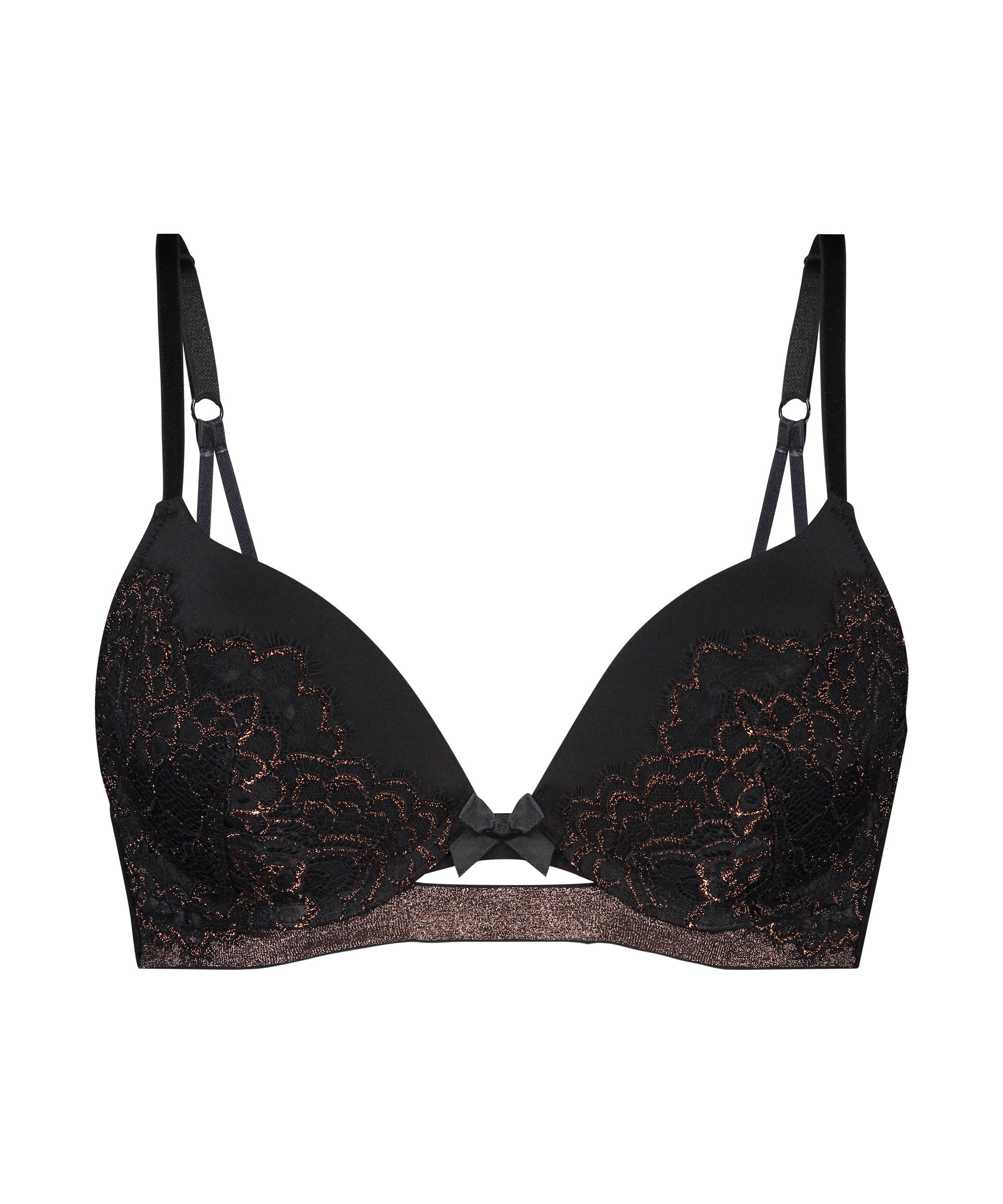 Soutien-gorge préformé push-up Bianca, Noir, main