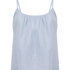Cami en mousseline, Bleu