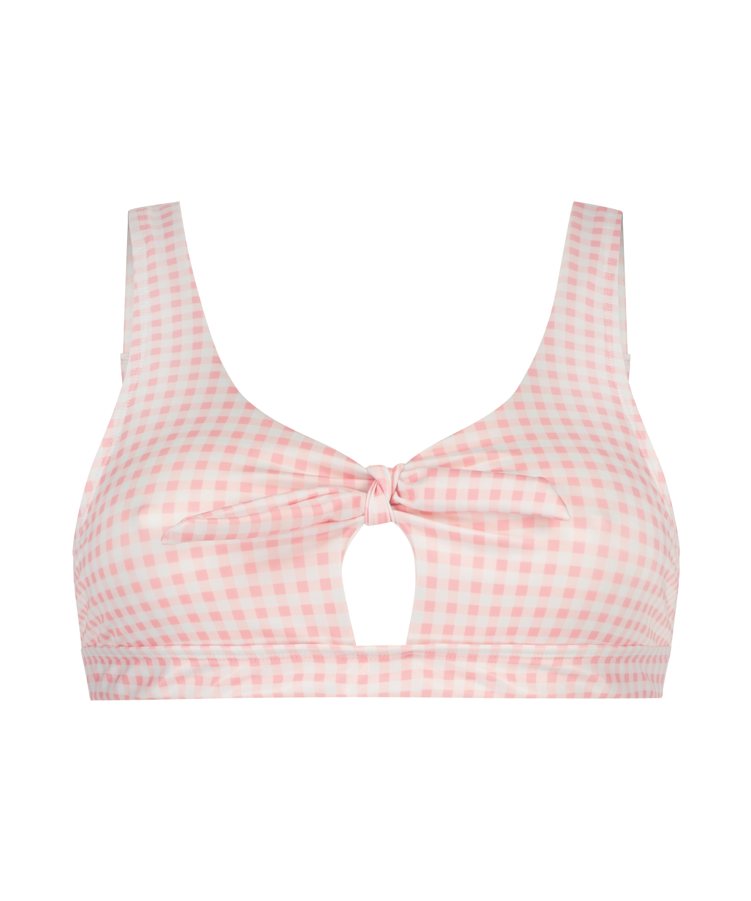 Haut de bikini croptop Seychelles, Rose, main