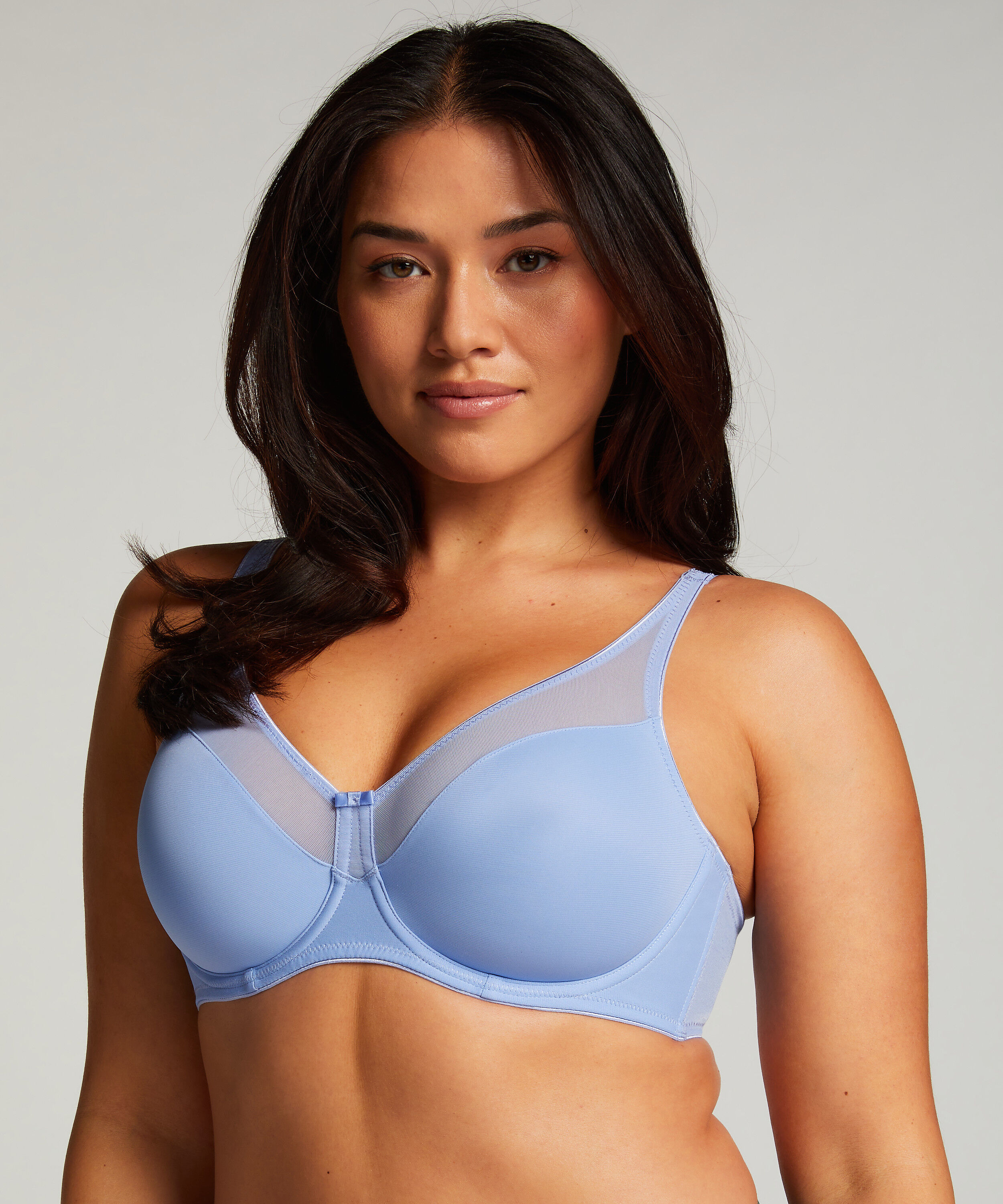Soutien-gorge à armatures non-préformé minimiseur Nina, Bleu Soutien-gorge à armatures non-préformé minimiseur Nina, Bleu