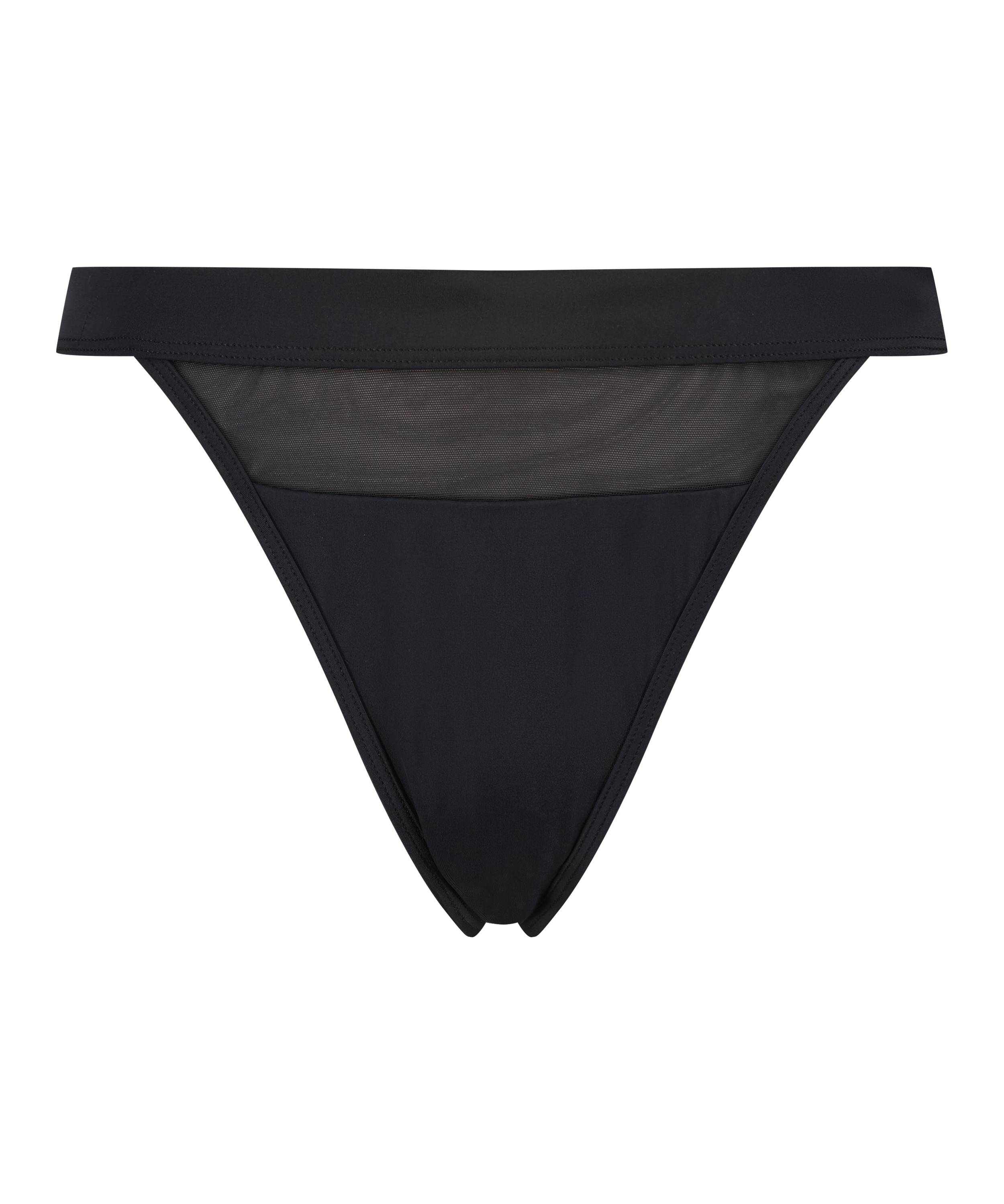 Bas de bikini coquin Mesh, Noir, main