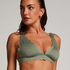 Haut de bikini Triangle Scallop, Vert