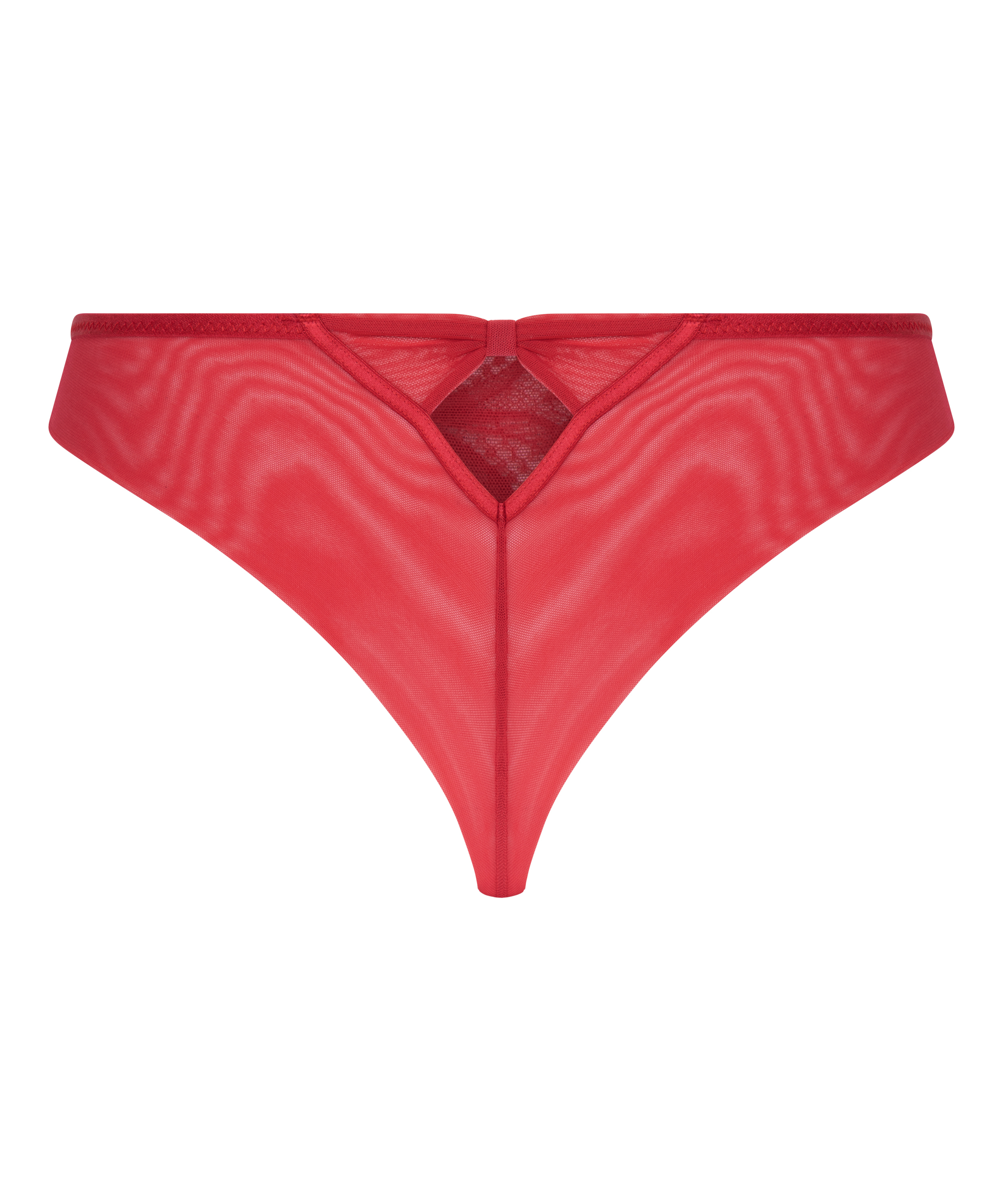 Slip brésilien Marianna, Rouge, main
