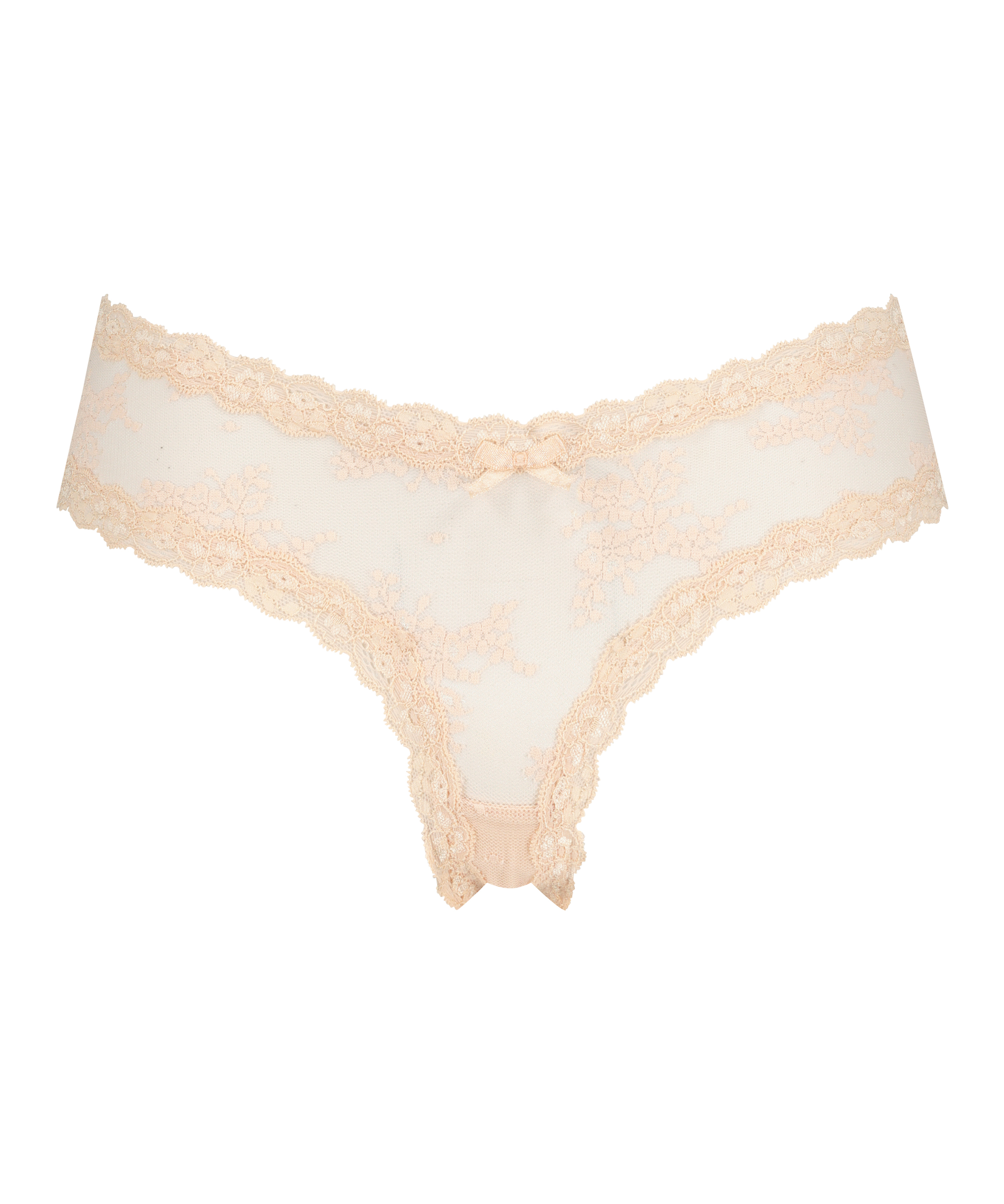 Slip brésilien V-shape Mesh, Rose, main