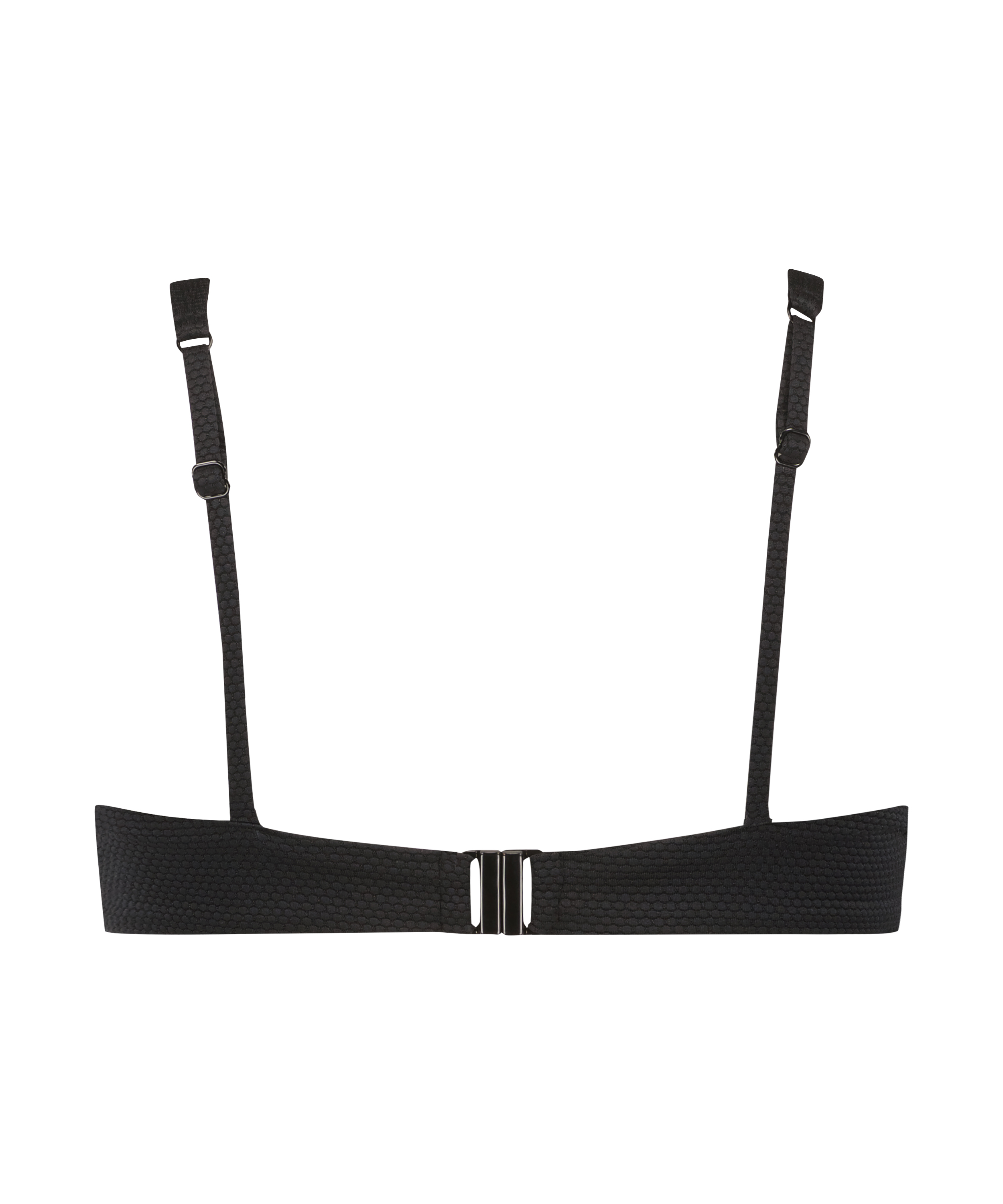 Haut de bikini à armatures non préformé Scallop, Noir, main