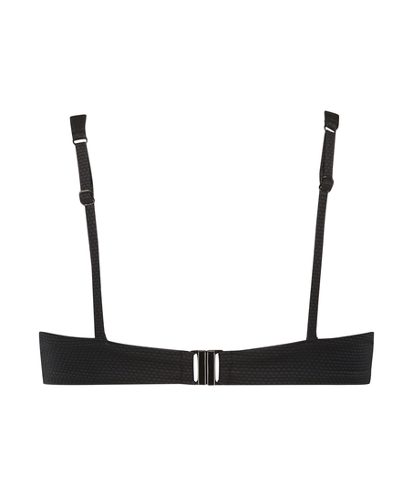 Haut de bikini à armatures non préformé Scallop, Noir