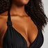 Haut de bikini triangle Luxe, Noir