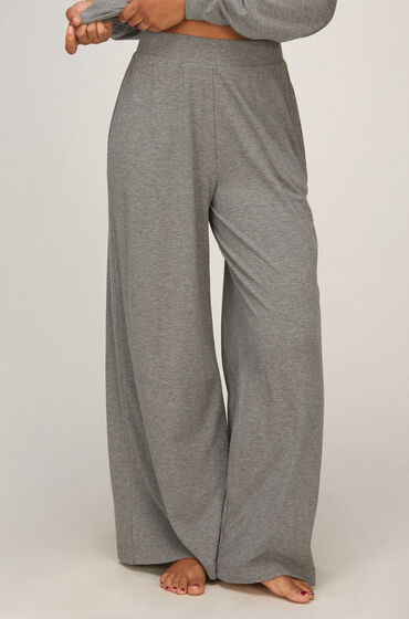 Hunkemöller Pant Premium Rib Jersey Gris