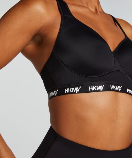 HKMX Soutien-gorge de sport The All Star Maintien niveau 2, Noir