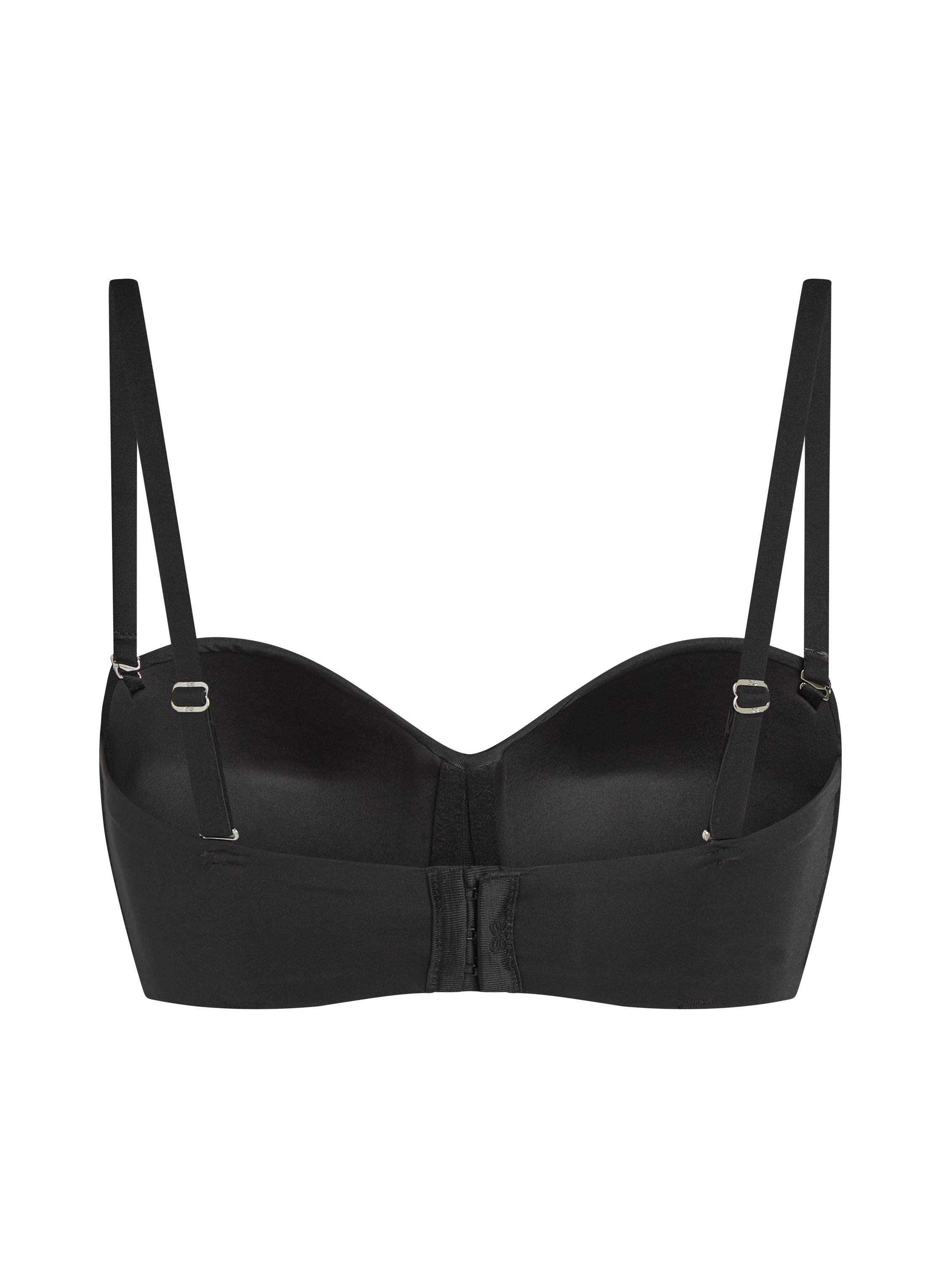 Soutien-gorge push-up sans bretelles à armatures préformé Smooth, Noir, main