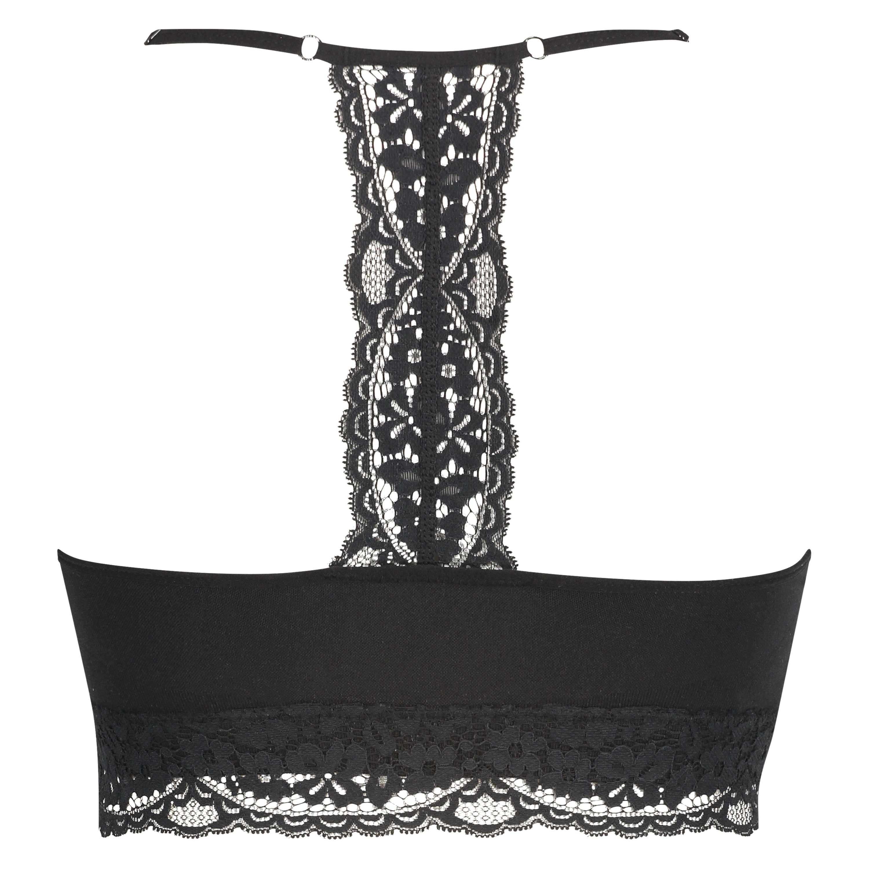 Brassière sans couture Marine, Noir, main